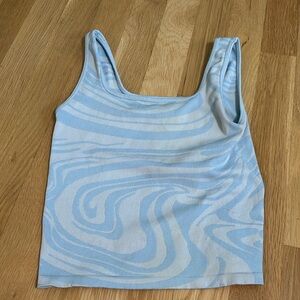Hollister blue crop tank - XS